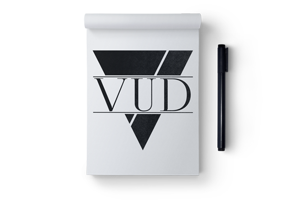 Logotipo idealizado e realizado em 2015, um pedido feito pela promotora de eventos artísticos 'VUD'.