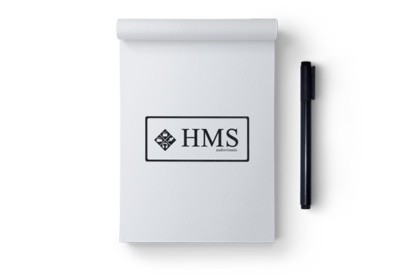 Logotipo redesenhado e realizado em 2015, para o estúdio de audiovisuais Home Movie Studio.